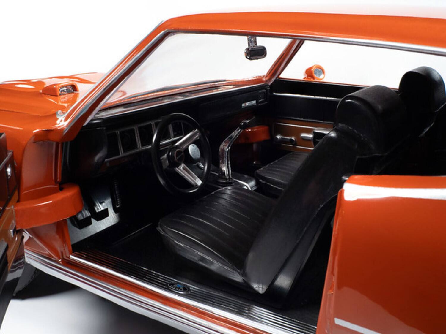 Alt View 3. PopMarket - American Muscle 1972 Buick GS Hardtop MCACN - Flame Orange 1/18 Scale Diecast   - COLLECTIBLES - Multicolor.