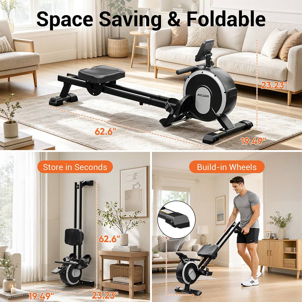 Space Saving & Foldable

AKLUER

23.23"
62.6"
19.49"

Store in Seconds

Build-in Wheels

62.6"
19.49"
23.23"