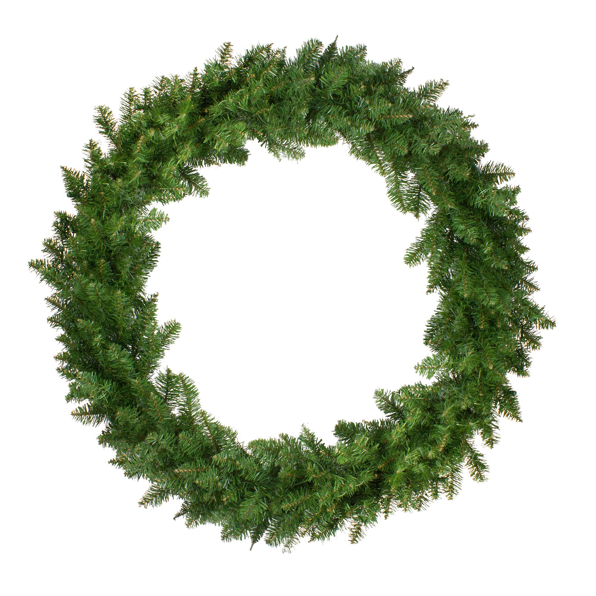 Front. Northlight - Eastern Pine Artificial Christmas Wreath - 48" - Unlit - Green.
