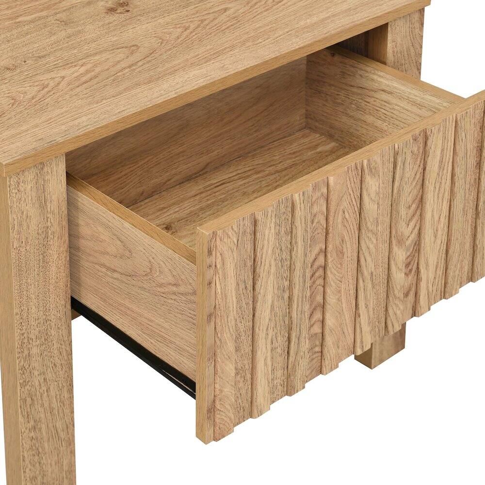 Alt View 7. New Classic Furniture - New Classic Furniture Thayer Wood 1-Drawer End Table in Natural/Beige (Set of 2) - Natural.