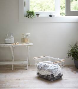 Yamazaki Home - Wire Basket - Two Sizes - White