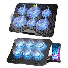 HongFei - S039 Laptop Cooler and 003 Laptop Cooling Pad Set - Blue