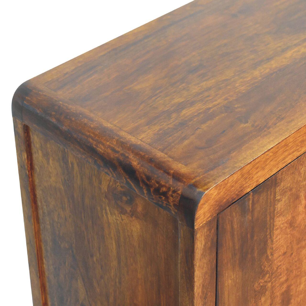 Alt View 2. Artisan Furniture - Artisan Furniture Solid Wood Aspen Cabinet, 4 Drawers, Brown - Brown.