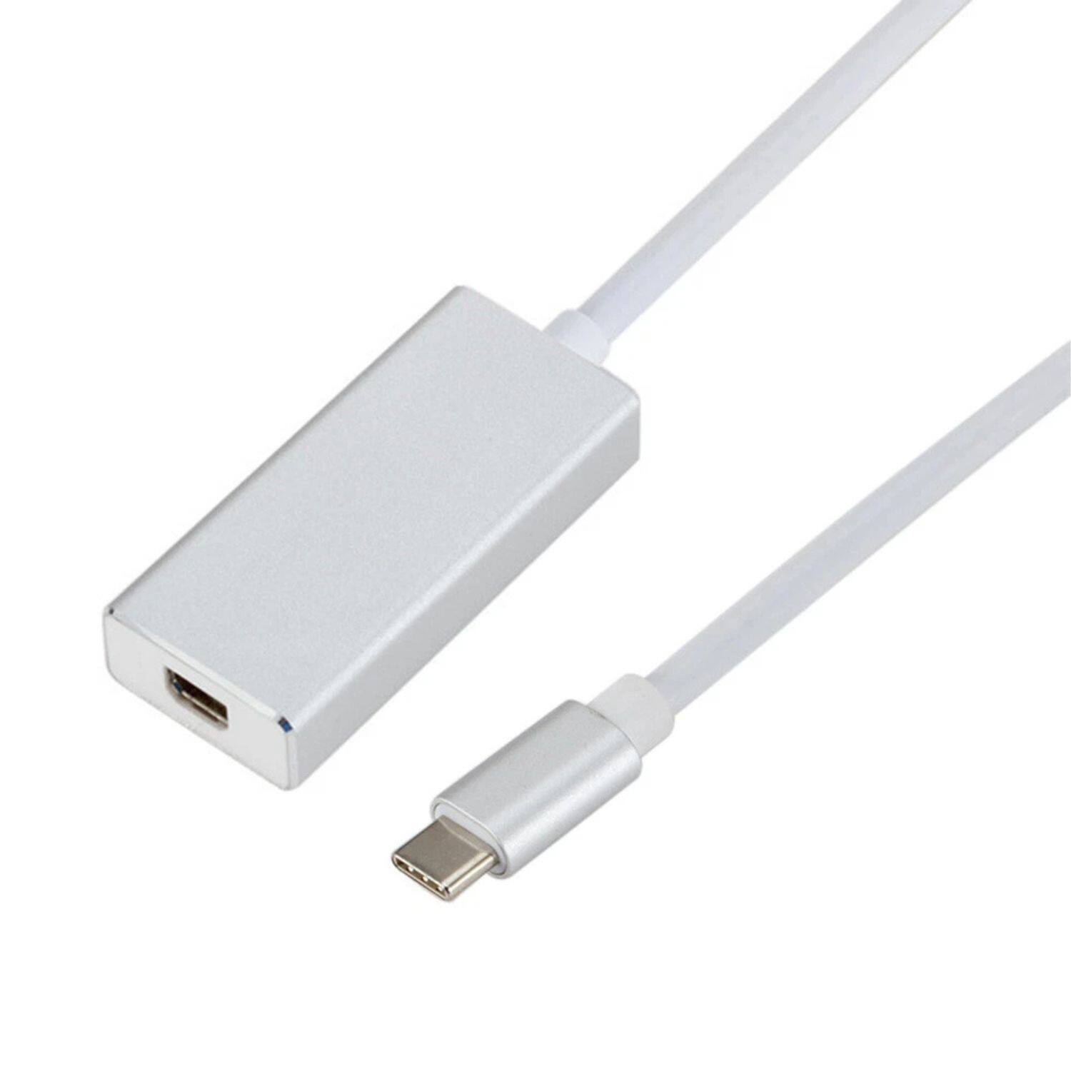 Front. Stock Preferred - USB-C 3.1 to Mini DisplayPort Adapter Cable – 4K Aluminum Video Converter for MacBook Air/Pro & Android Devices.