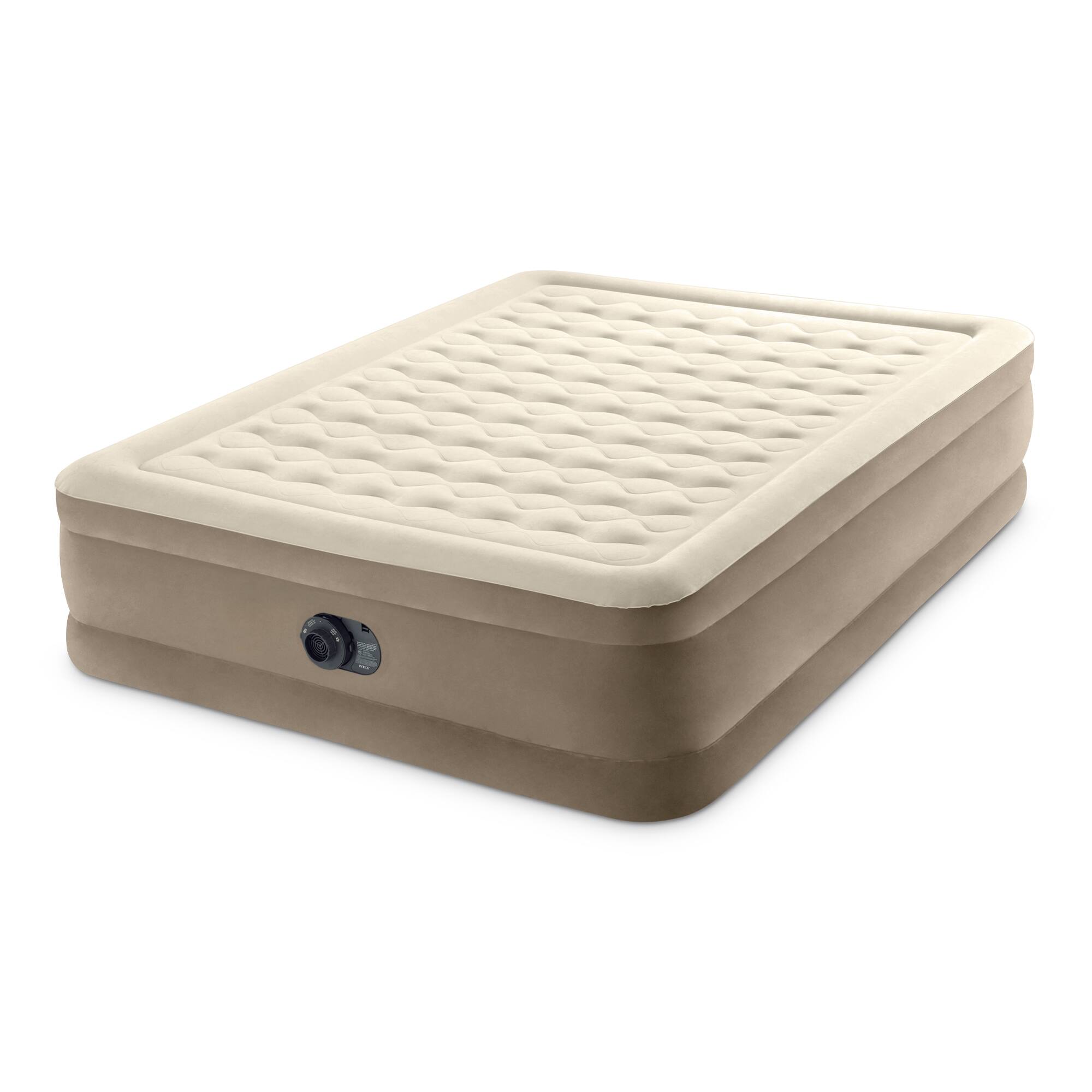 Alt View 8. Intex - Intex 64427ED Dura-Beam Deluxe Ultra Plush Air Mattress w/Built-in Pump, Queen - Beige.
