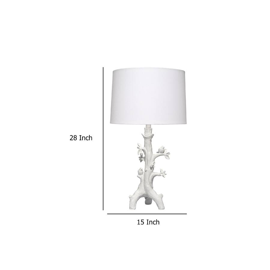 Trunking Base Manhattan Lane Sils Accent Table Lamp, Linen Shade, Trunk Resin Base 28 ...