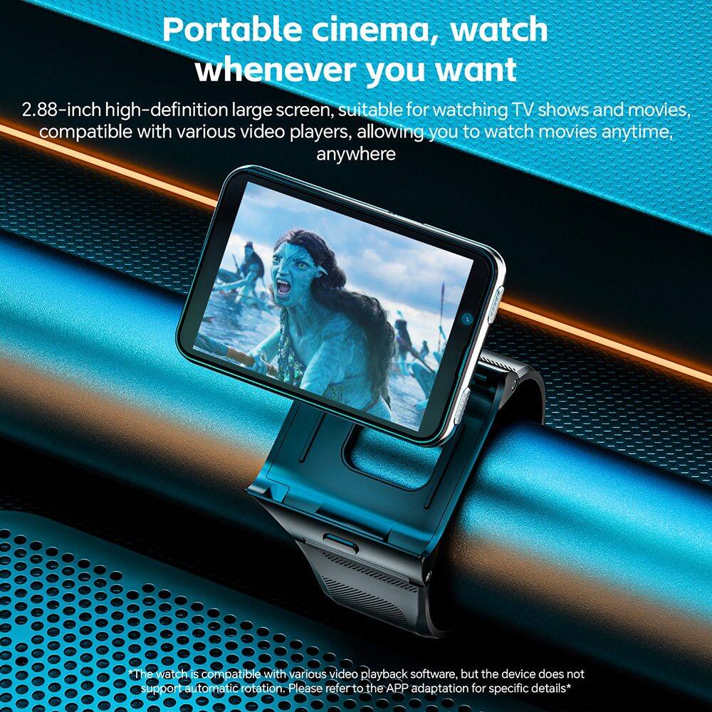 Portable cinema, watch whenever you want

2.88-inch high-definition large screen, suitable for watching TV shows and movies, compatible with various video players, allowing you to watch movies anytime, anywhere

The watch is compatible with various video playback software, but the device does not support automatic rotation. Please refer to the APP adaptation for specific details*
