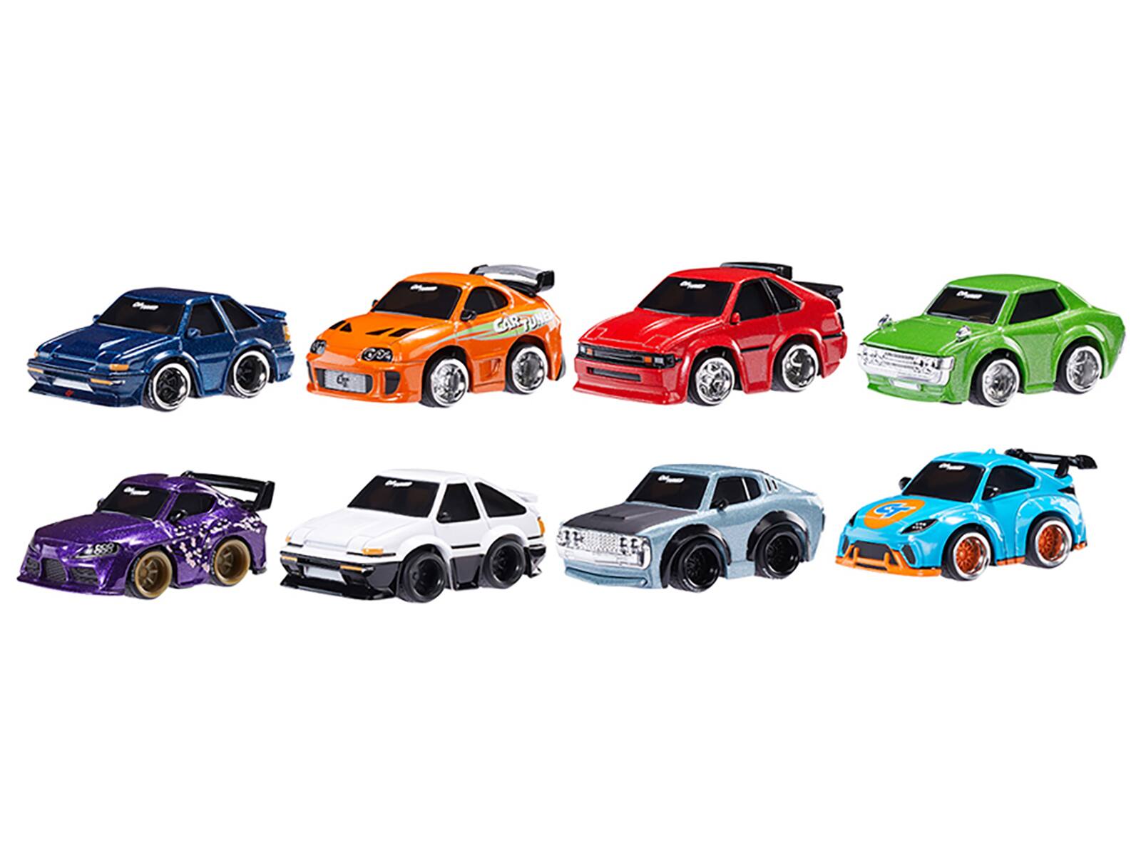 Angle. Car Tuned - JDM Tuners Series 1 Set of 8 Pieces Diecast Model Cars by CarTuned - Multi.