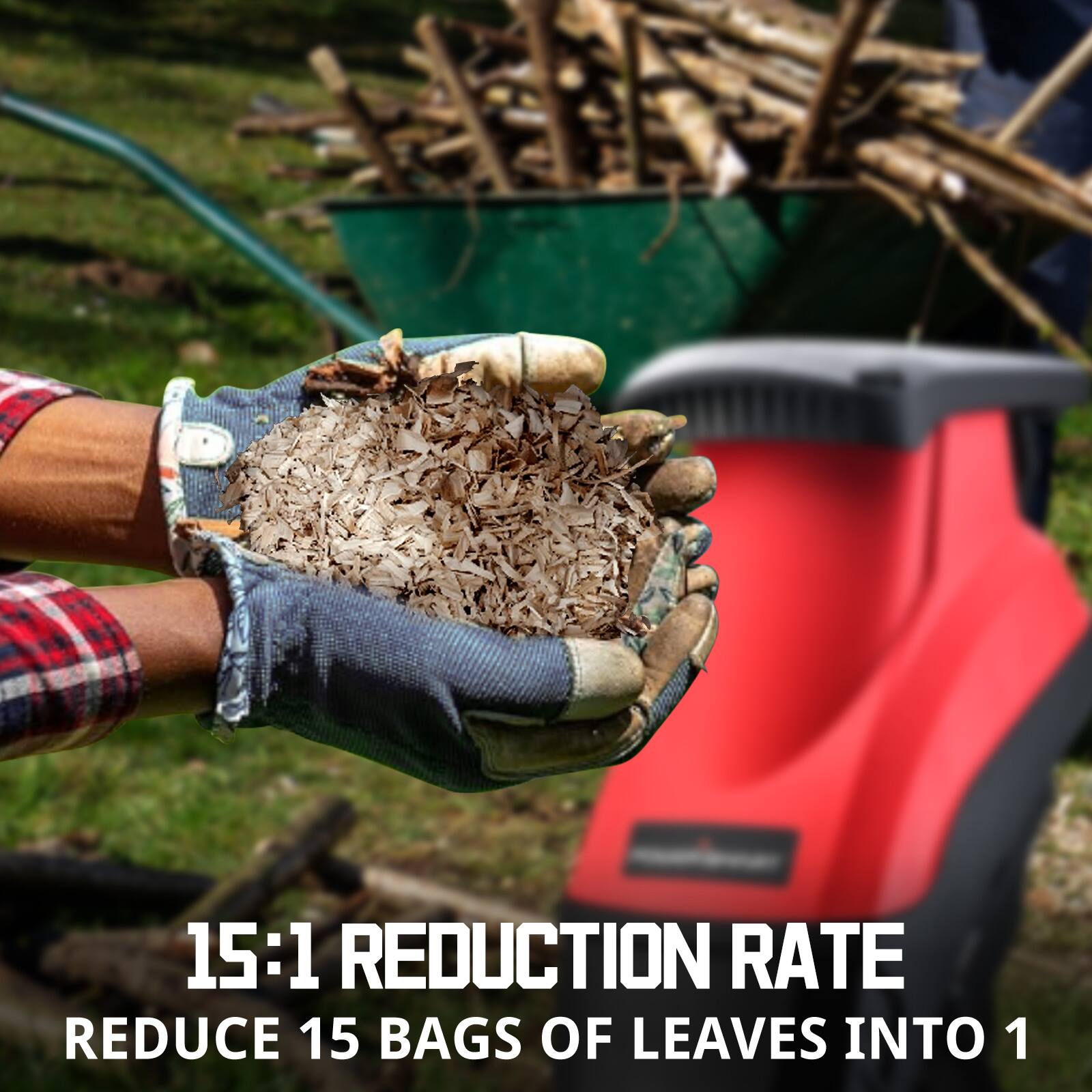 15:1 REDUCTION RATE  
REDUCE 15 BAGS OF LEAVES INTO 1