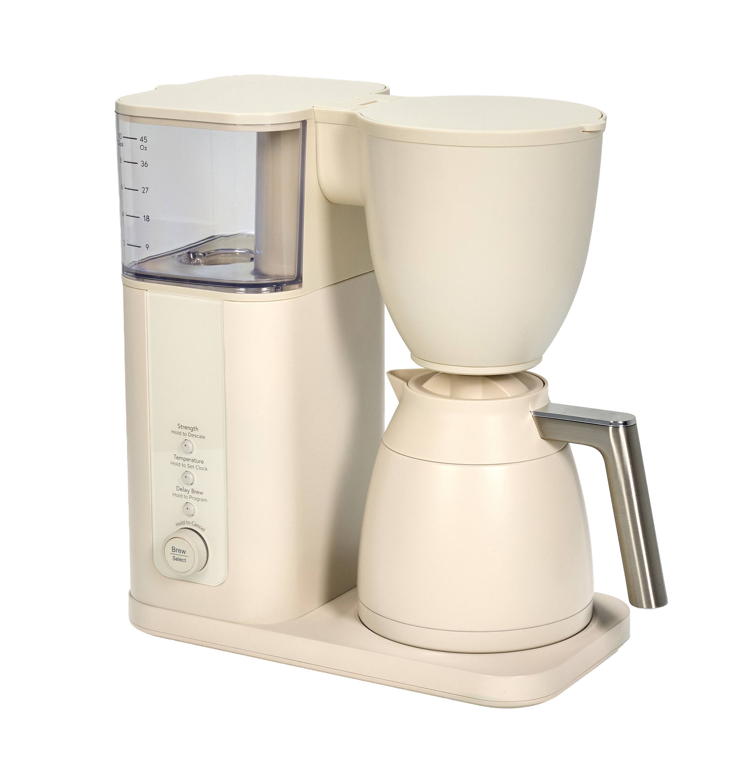 45 0g  
36  
27  
18  
9  
Vold Strength to Descale  
Hold Temperature to Set Clock  
Hold Delay Brew 5 Program Hold to MAD Brew Select