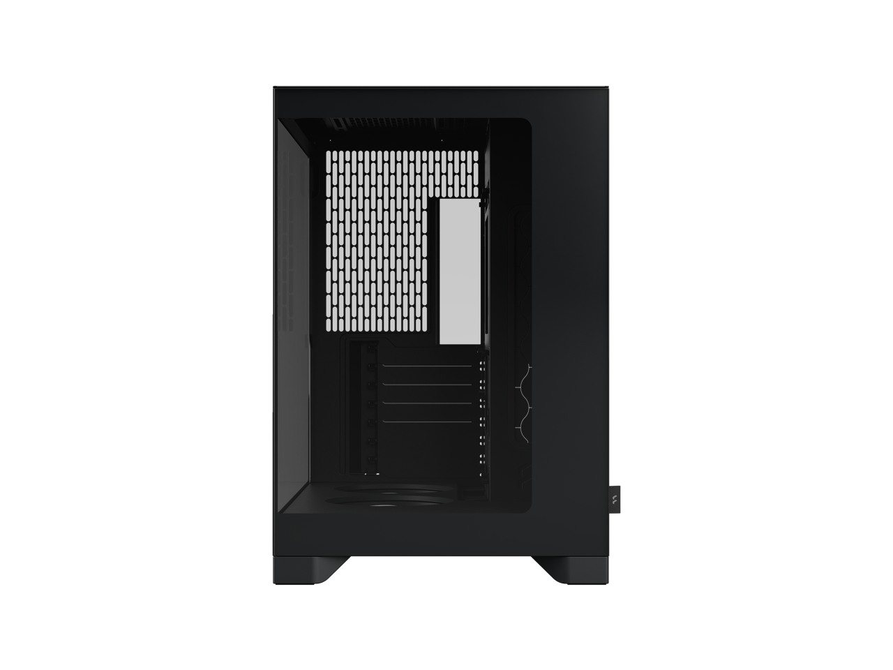 Alt View 1. Fractal Design - Fractal Design Pop 2 Vision Black RGB - Dual-Chamber Case with Glass Panels, 4 RGB Fans, Spacious E-ATX/ATX/mATX/ITX - Black.