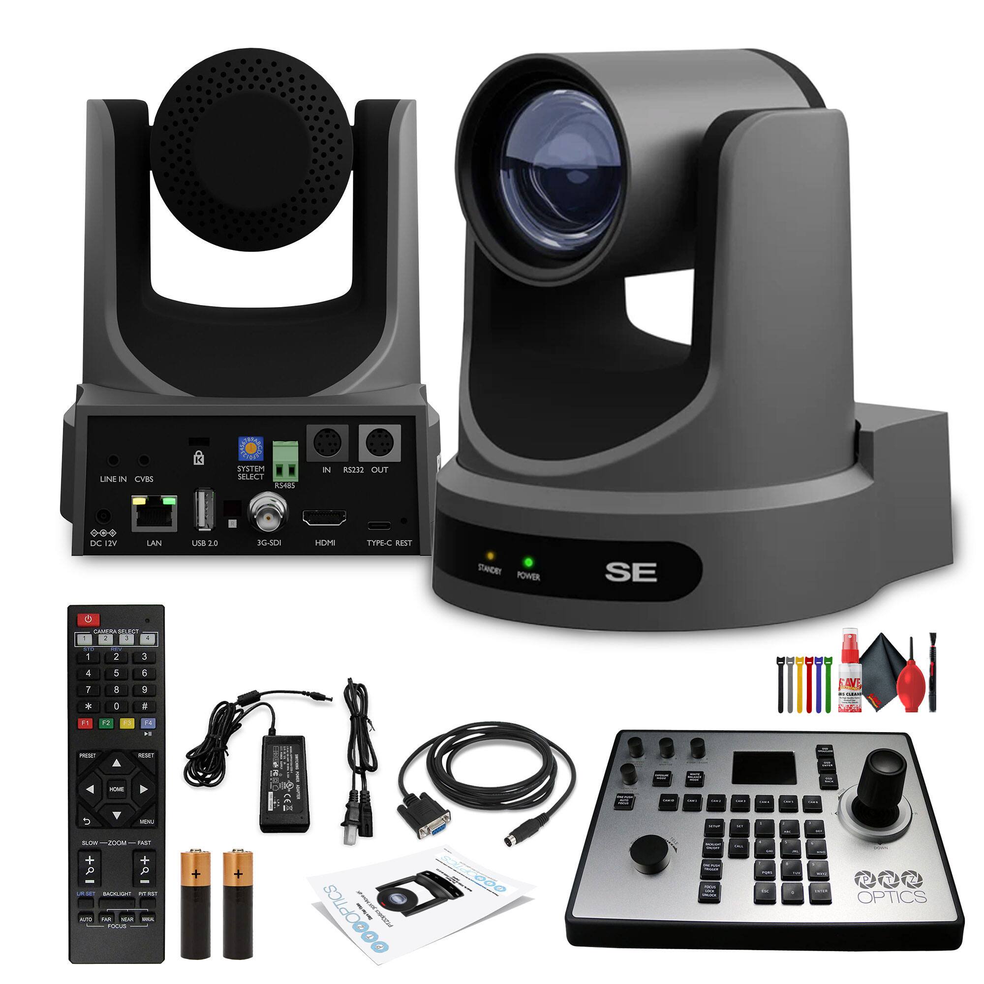 LINE IN CVBS  
SYSTEM SELECT  
K48B  
R322 OUT  
DC 12V  
LAN  
USB 2.0  
3G-SDI  
HDMI  
TYPE-C REST  
POWER  

SE  

OPTICS