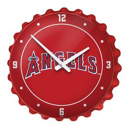 The Fan-Brand - Los Angeles Angels 19" Bottle Cap Wall Clock - Multicolor
