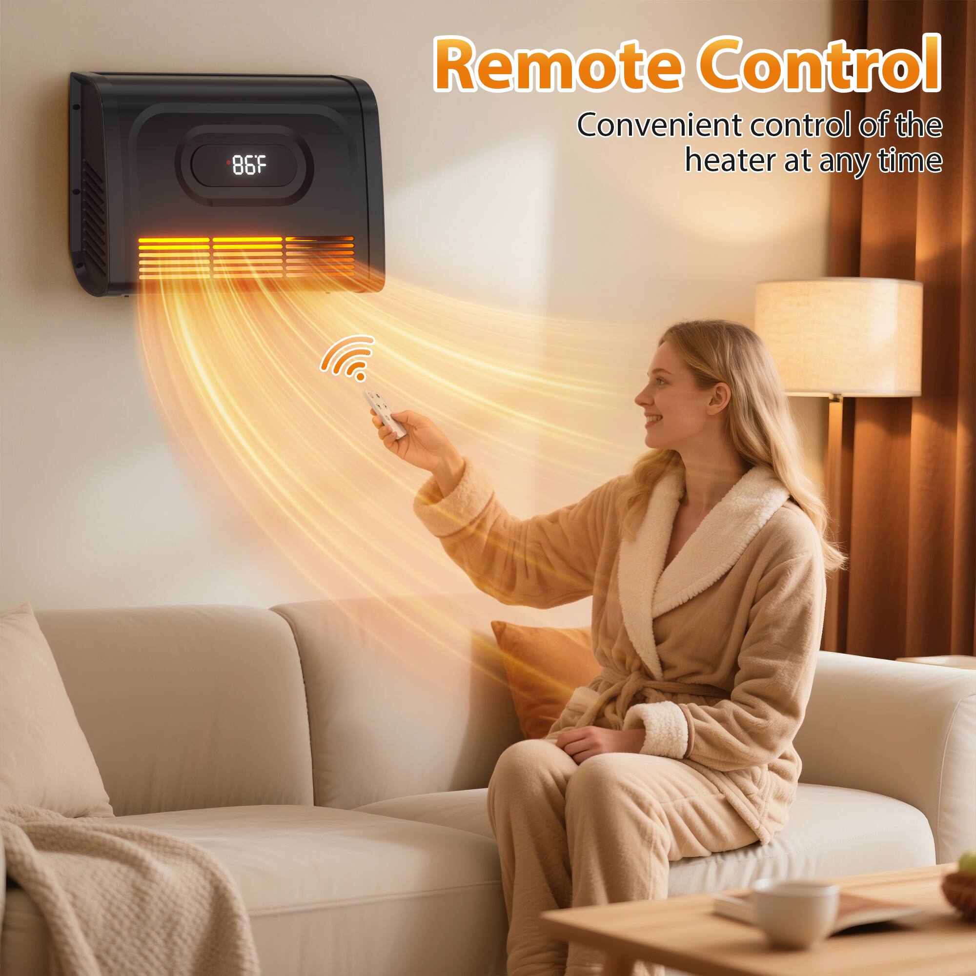 86F Remote Control  
Convenient control of the heater at any time