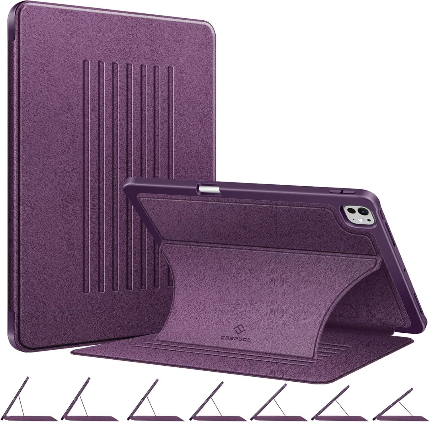 Fintie - Magnetic Stand Case for iPad Pro 13-inch (M5) 2025 / (M4) 2024 Multiple Viewing Angles Soft TPU Back Cover - Purple