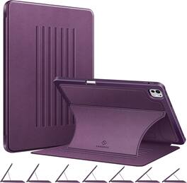 Fintie - Magnetic Stand Case for iPad Pro 13-inch (M5) 2025 / (M4) 2024 Multiple Viewing Angles Soft TPU Back Cover - Purple