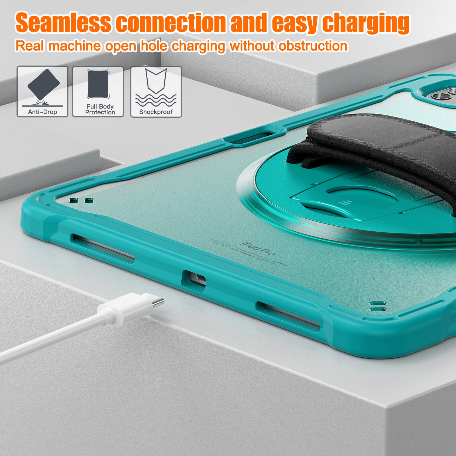 Seamless connection and easy charging  
Real machine open hole charging without obstruction  
Anti-Drop  
Full Body Protection  
Shockproof