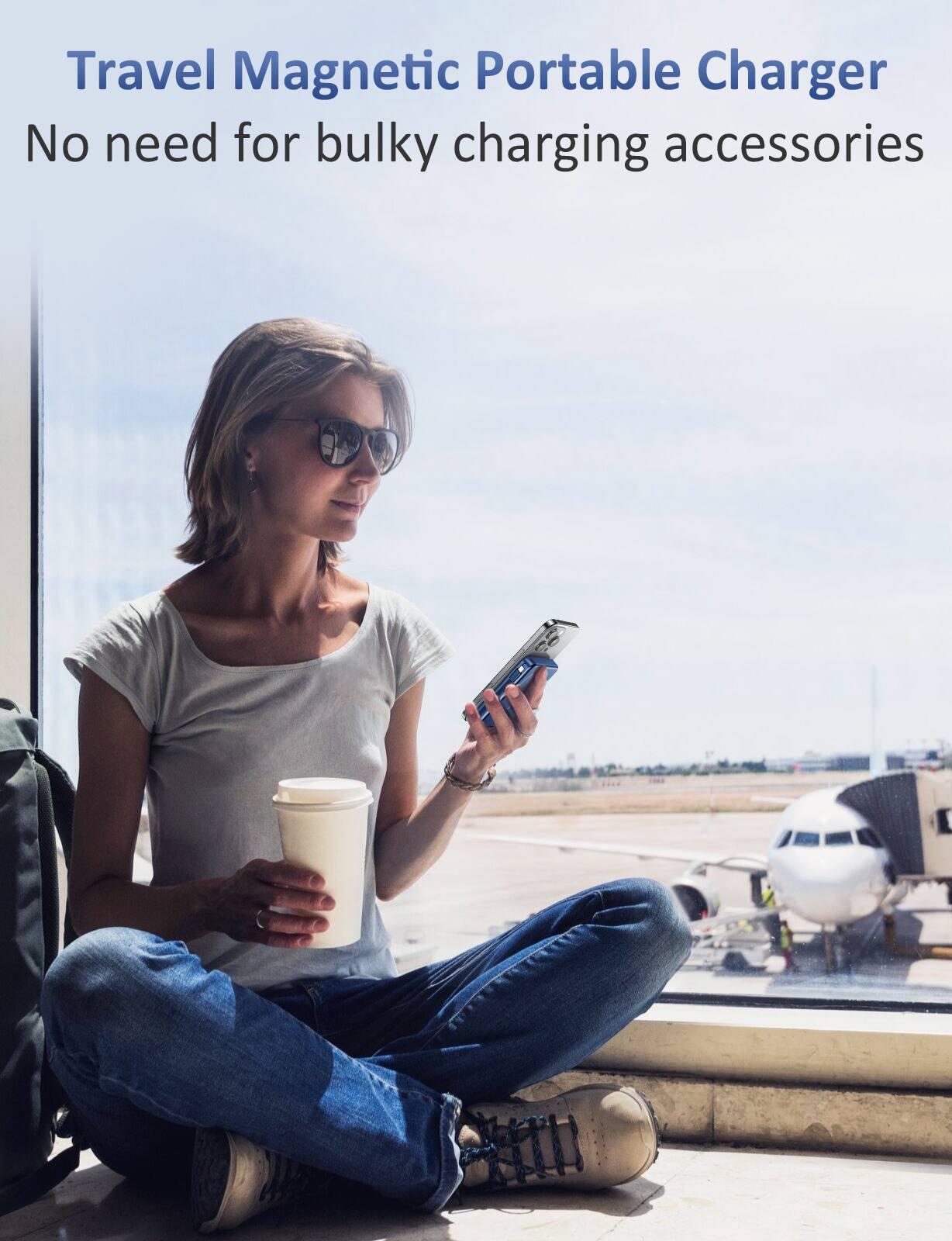 Travel Magnetic Portable Charger  
No need for bulky charging accessories