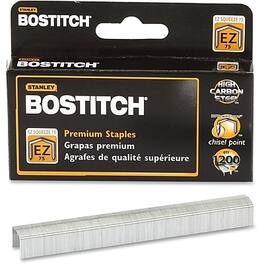 Bostitch - B8 PowerCrown EZ Squeeze 75 Staples for B875 Staplers, 1,200/Box - Silver