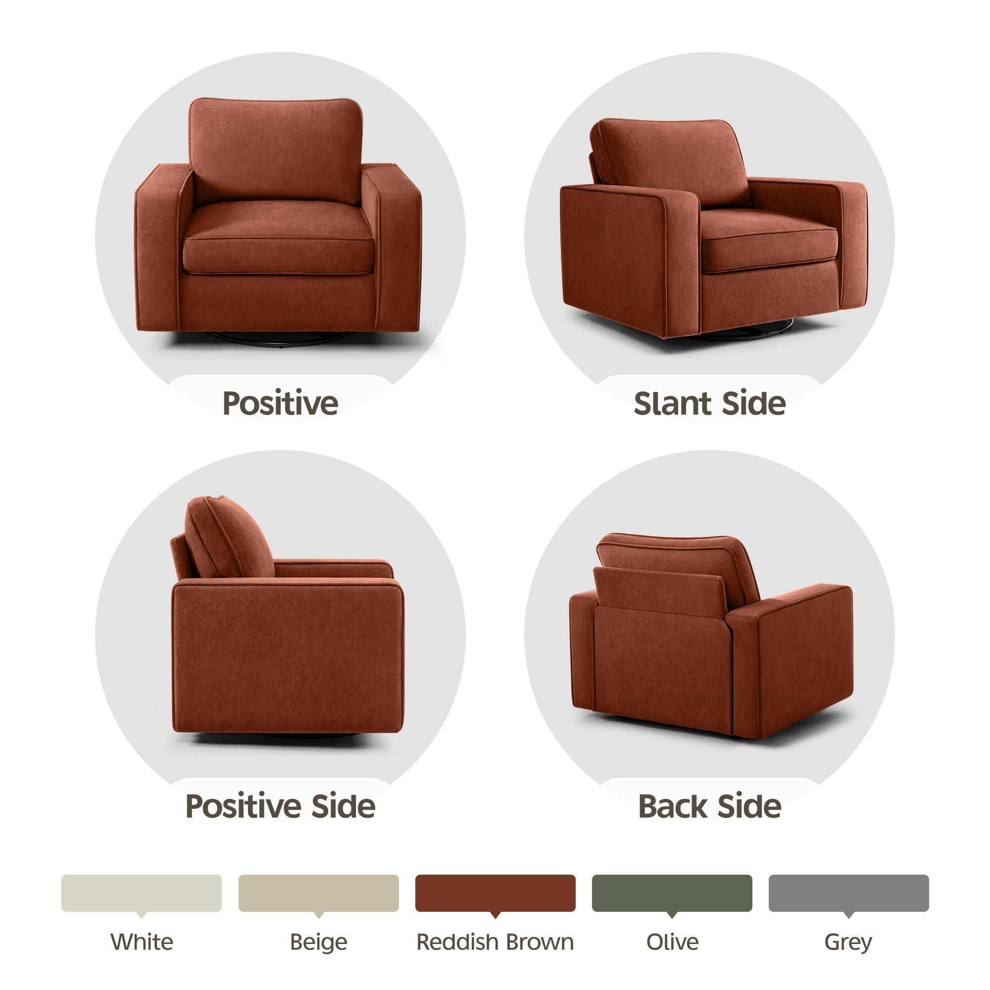 Positive  
Slant Side  
Positive Side  
Back Side  

White  
Beige  
Reddish Brown  
Olive  
Grey