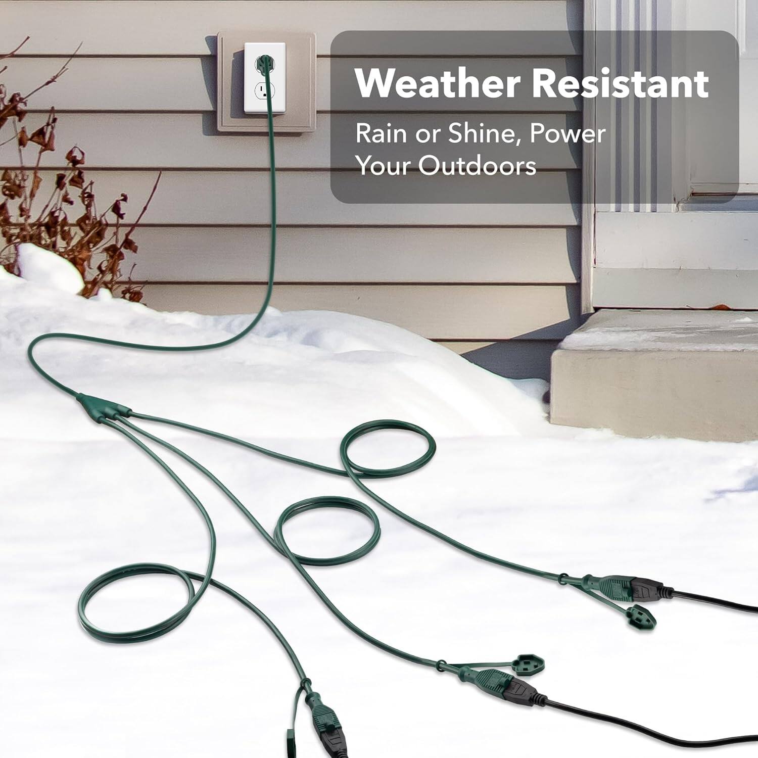 Weather Resistant  
Rain or Shine, Power Your Outdoors