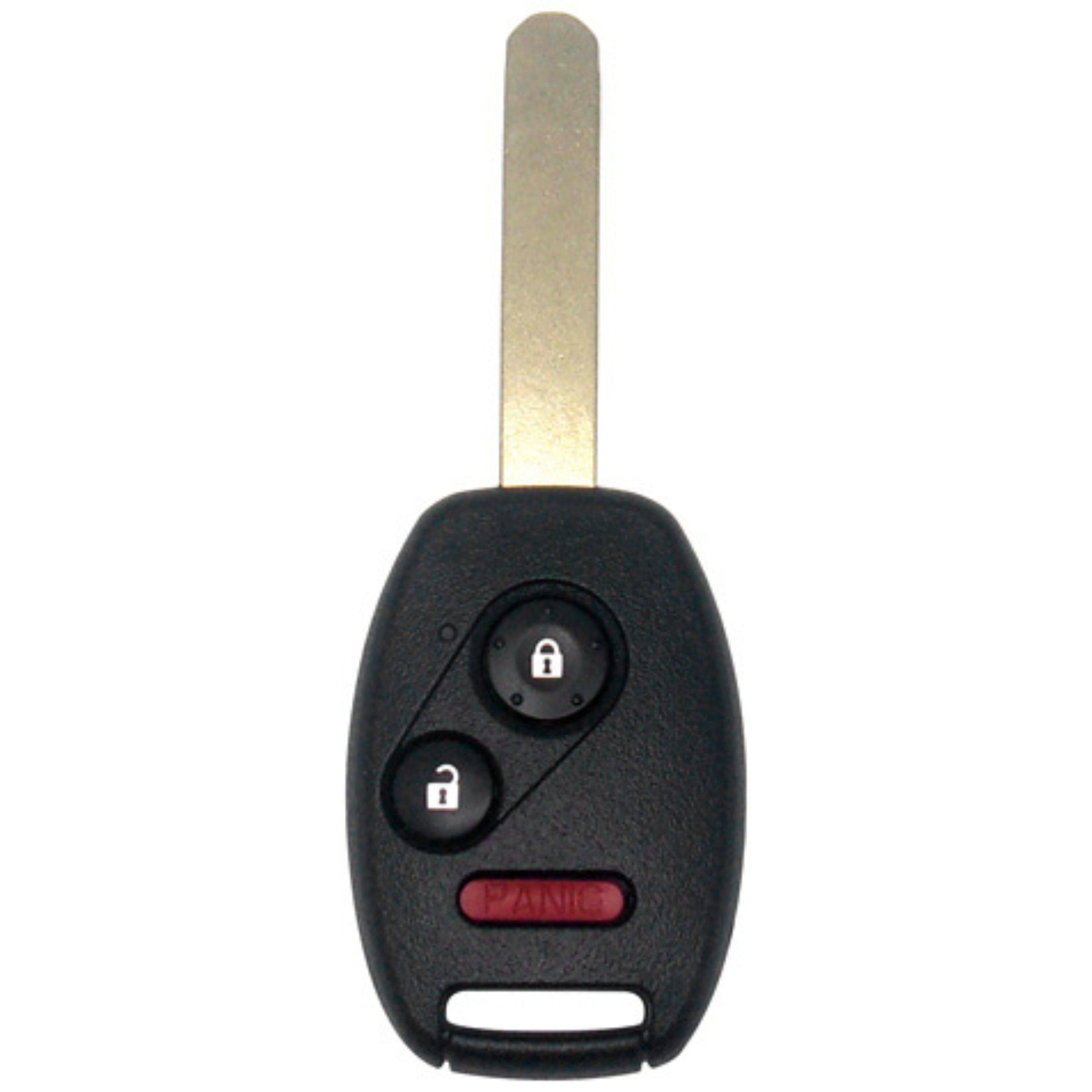 Back. Car Keys Express - Car Keys Express Honda Simple Key - 3 Button Remote and Key Combo and programming device - Black.