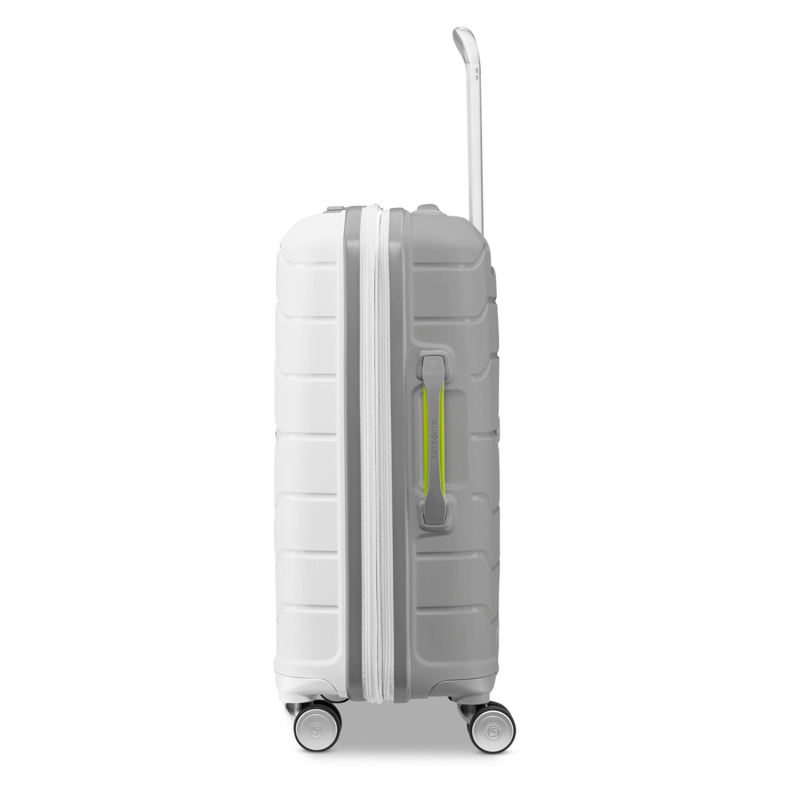 Angle. Samsonite - Freeform Hardside Expandable Spinner Luggage 2PC Set(21/28-Carry-on/Large) 80242-4744 - White|Grey.