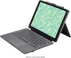 ZAGG - Pro Keys 2 Connect Apple iPad Pro 13 Apple iPad Air (M3) 13" 2025, (M2) 13" 2024 - Black - Front_Zoom