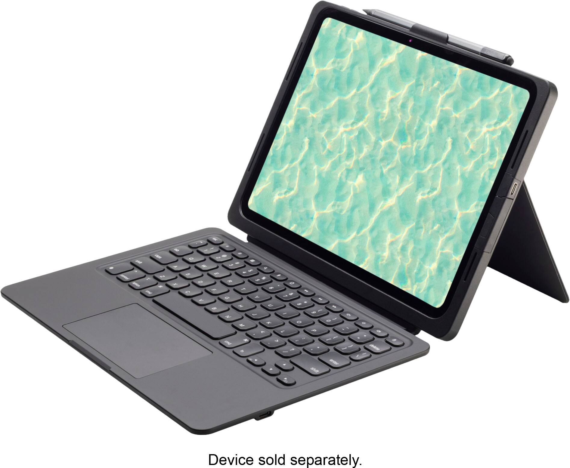ZAGG - Pro Keys 2 Connect Apple iPad Pro 13 Apple iPad Air (M3) 13" 2025, (M2) 13" 2024 - Black