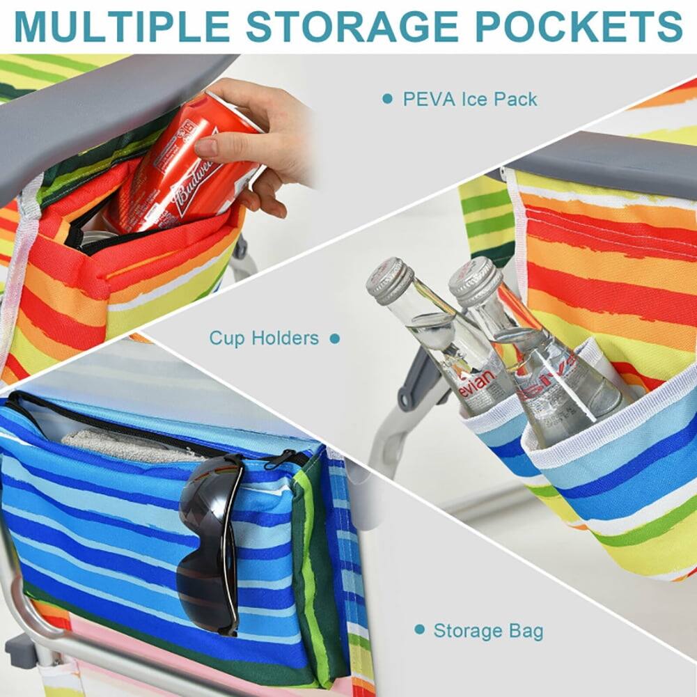 MULTIPLE STORAGE POCKETS

- PEVA Ice Pack
- Cup Holders
- Storage Bag