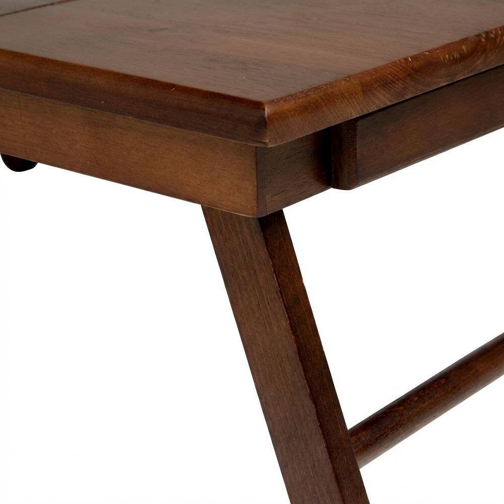 Alt View 1. FurniFact - Flip Top Lap Desk - Walnut.