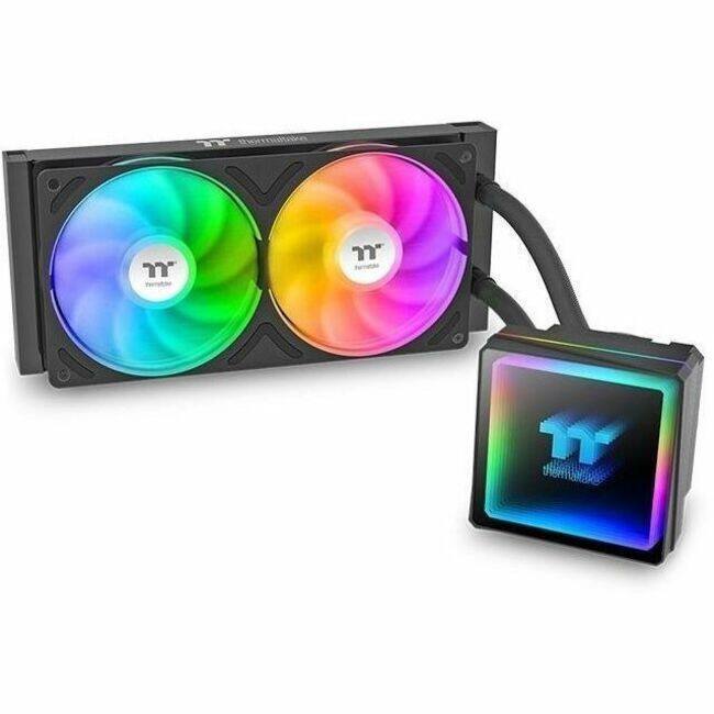 Angle. Thermaltake - Thermaltake TH240 V3 ARGB CPU Cooler; Intel/AMD; 240mm Radiator; ARGB Fan; Black; CL-W465-PL12SW-A - Black.