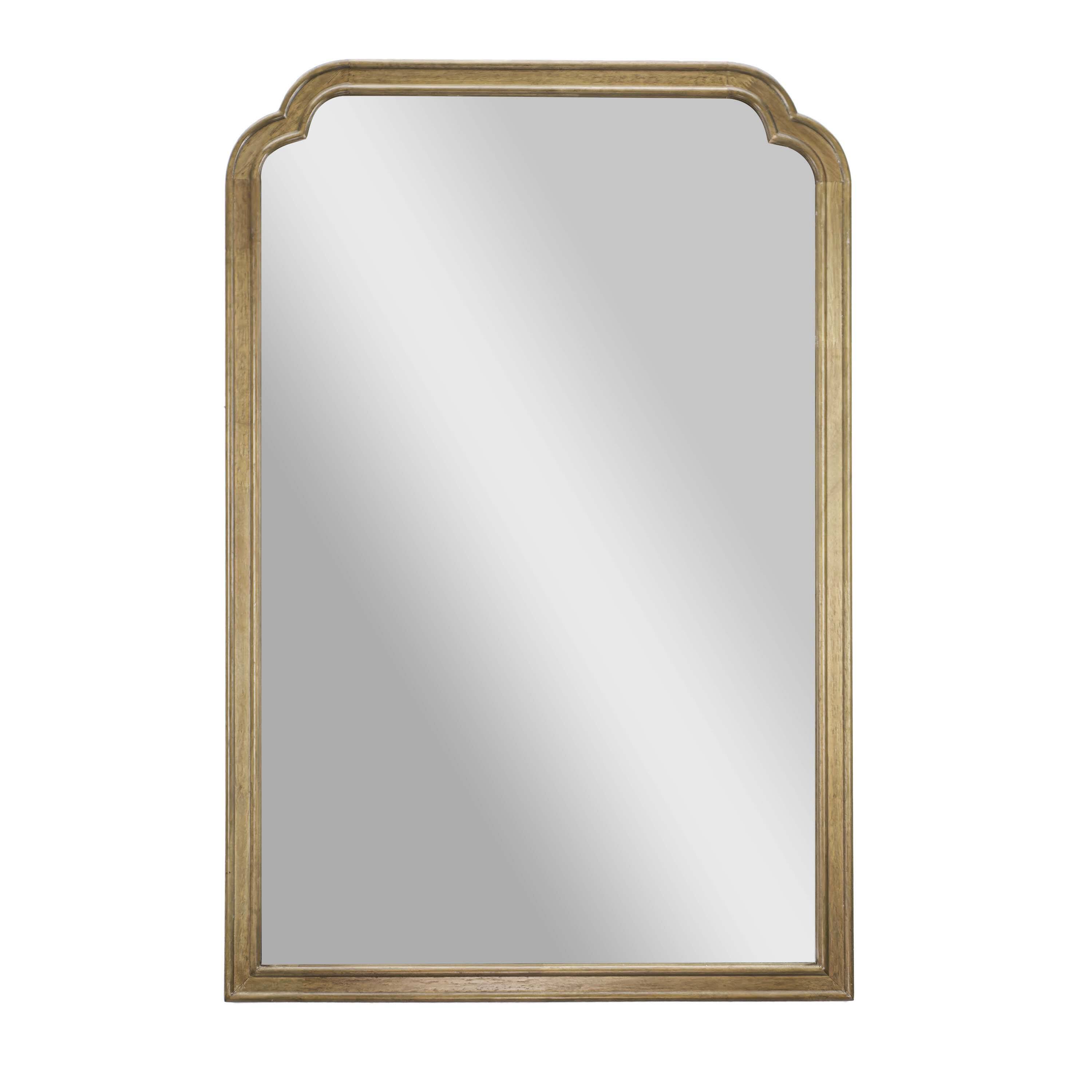 Alt View 7. Emma + Oliver - Julien Wall Mirror with Solid Wood Frame and Silver Backed Glass for Clarity for Entryways, Dining Rooms & More - Weathered.
