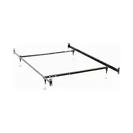 Manhattan Lane - Nit Multisize Bed Frame, Twin or Full, 4 Legs with Glides - Black