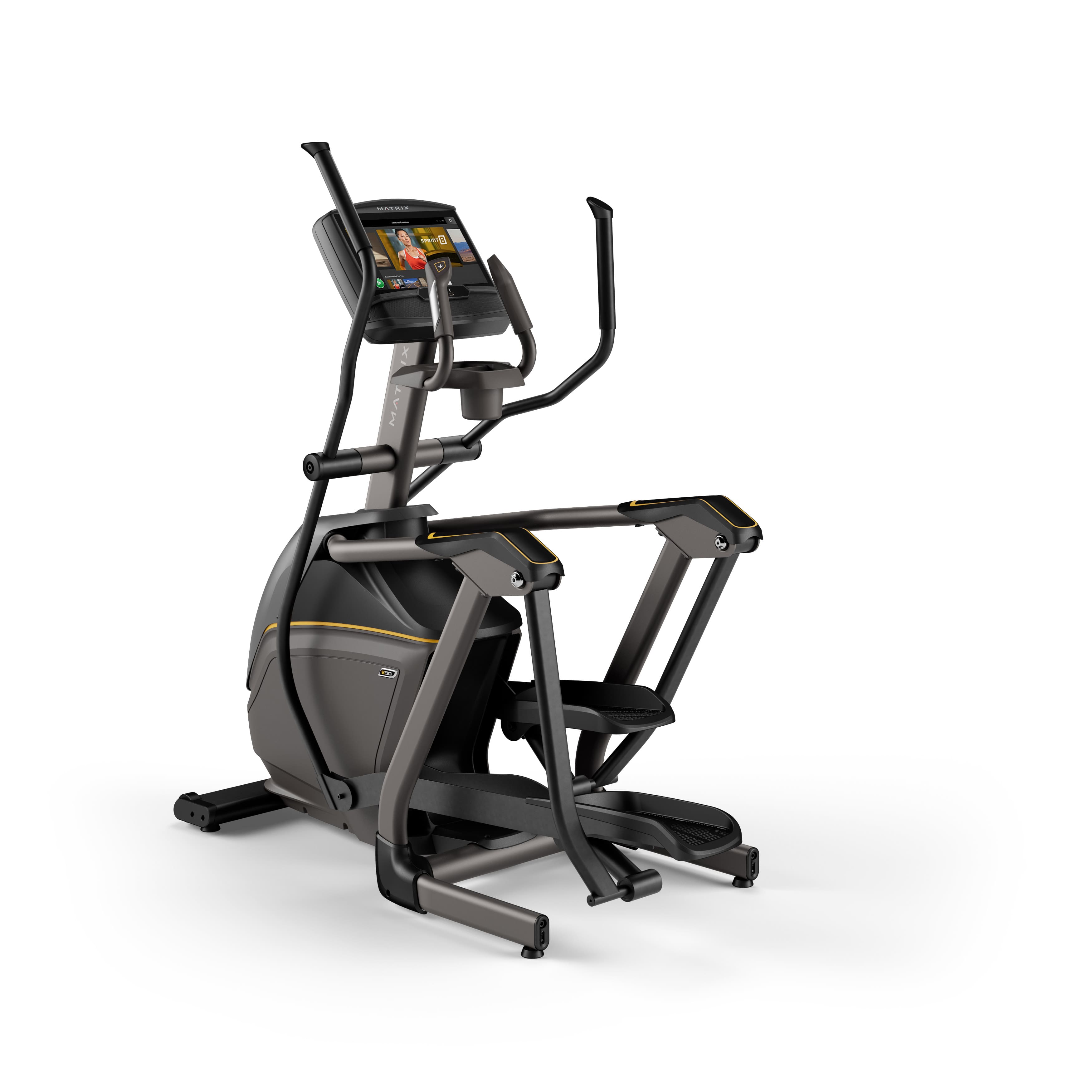 Matrix - E30 Elliptical with 16" XIR Console - Black - Front_Zoom