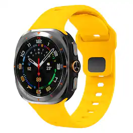 StrapsCo - Active Band Silicone Rubber Watch Band For Samsung Galaxy Watch Ultra - Yellow