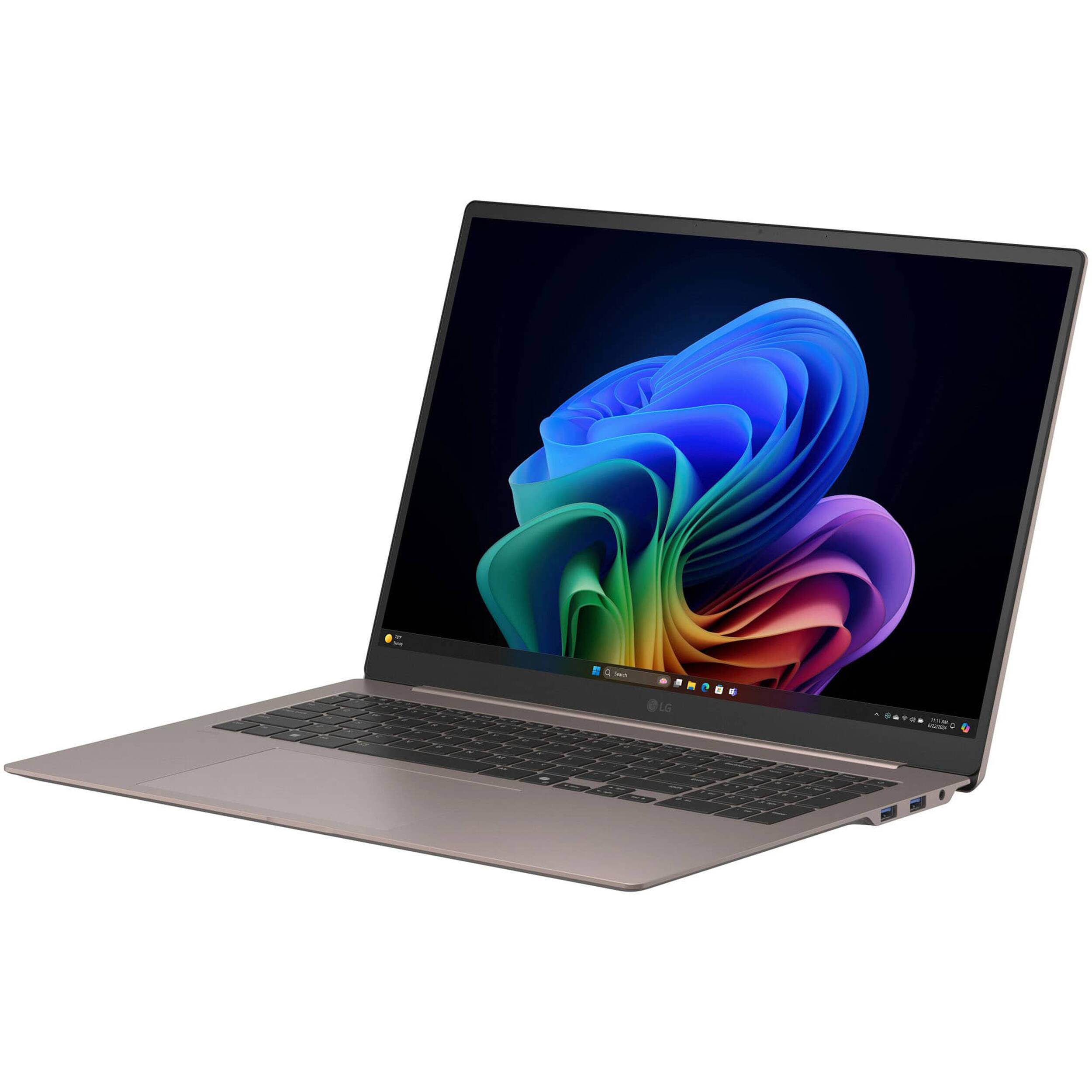 Alt View 3. LG - gram Max 17" 2.5K Touch-Screen Laptop - Intel Core Ultra 7 Processor 355 - 32GB RAM - 512GB SSD - Copilot + PC - Matte Bronze.
