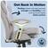 Alt View 12. Serta - Upholstered Back in Motion Health & Wellness Office Chair with Adjustable Arms - Fabric - Light Gray.