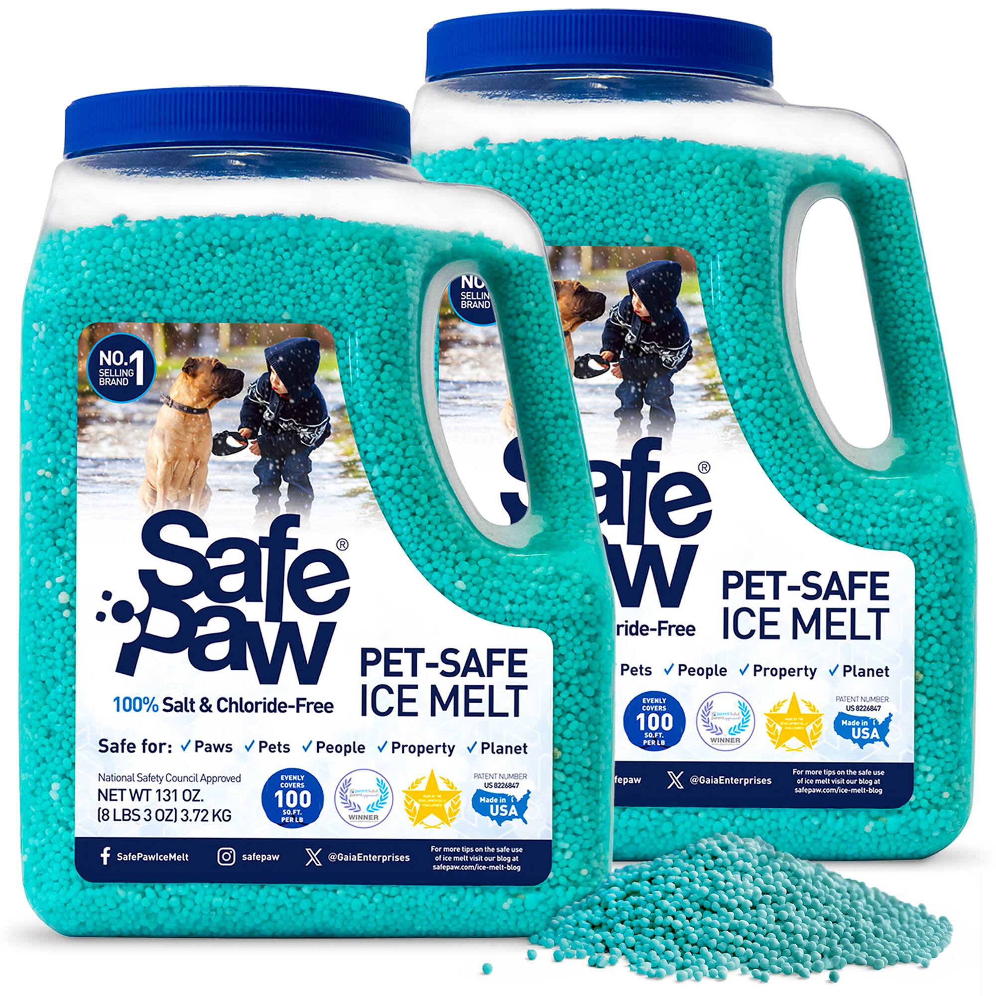 Safe Paw Pet Safe Ice Melt, 100% Salt and Chloride free with Traction ...