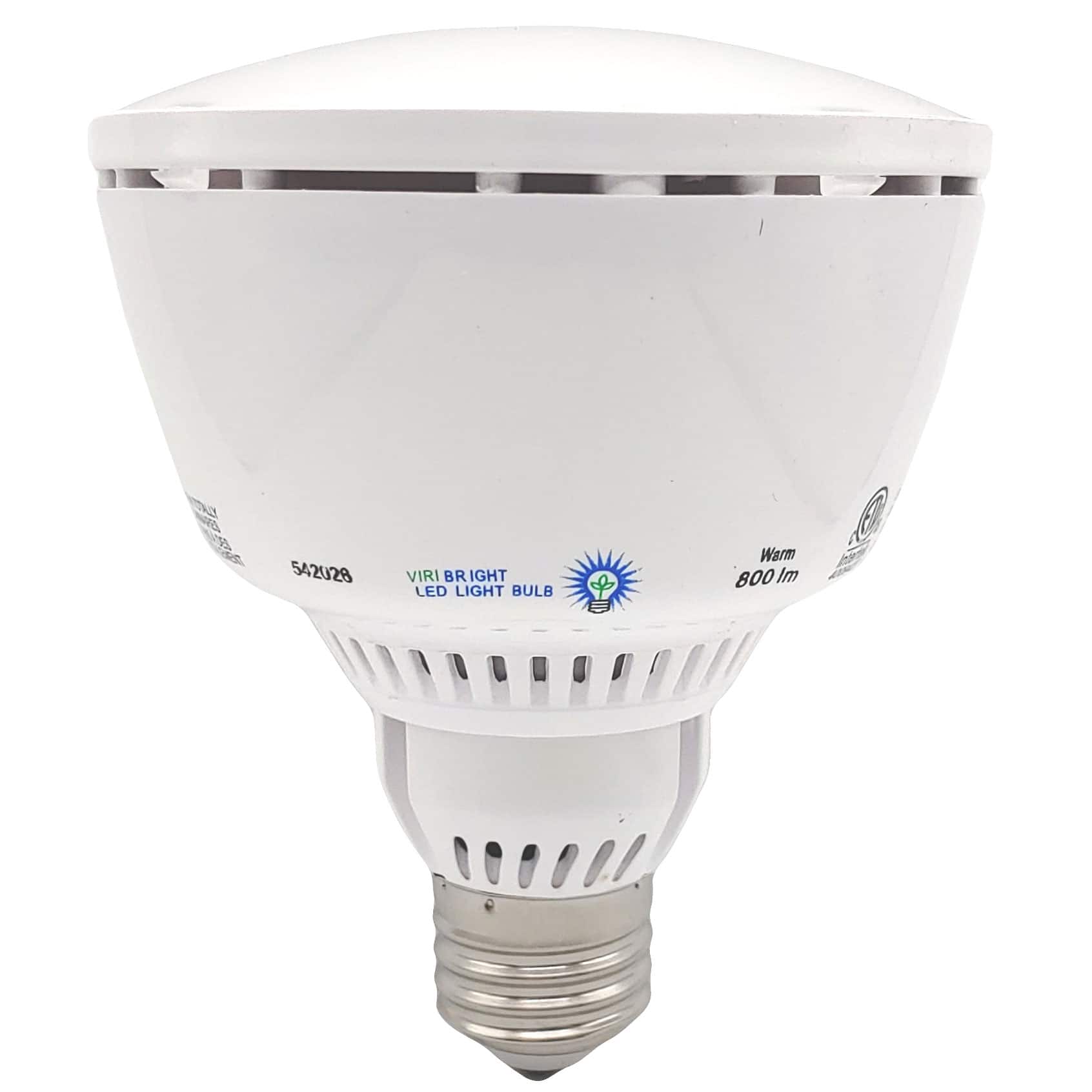 VIRIBRIGHT - PAR30 LED Flood Light Bulb, 760 Lumens - 2700K - Warm White