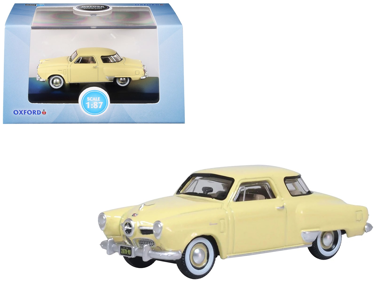 1950 Studebaker Champion Starlight Coupe Tulip Cream 1/87 (HO) Scale Diecast Model Car by Oxford Diecast price history on PriceWatchPro