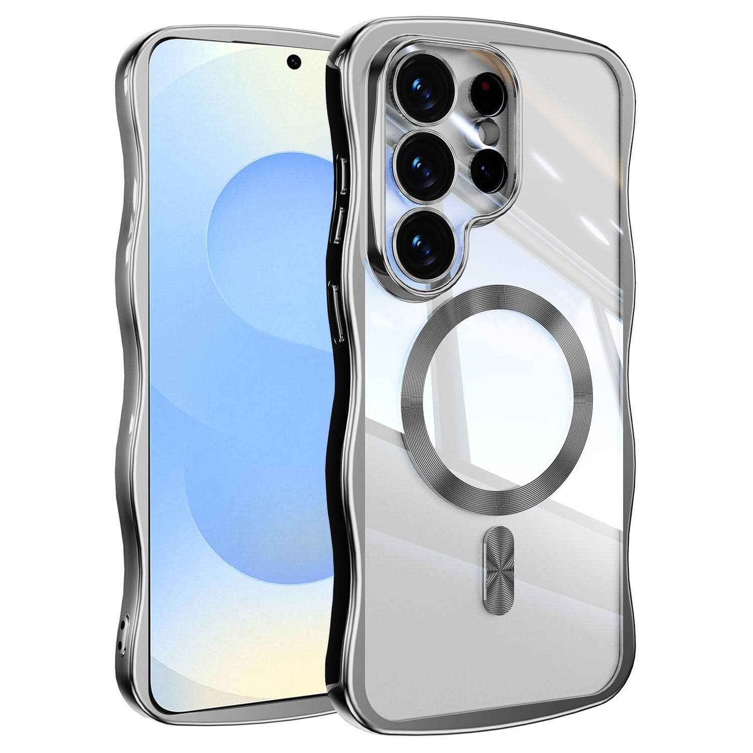 UUCOVER - For Samsung Galaxy S26 Ultra Magnetic Case Built-in Lens Cover, Compatible with MagSafe Shockproof Slim Protective Cover - Silver price history on PriceWatchPro