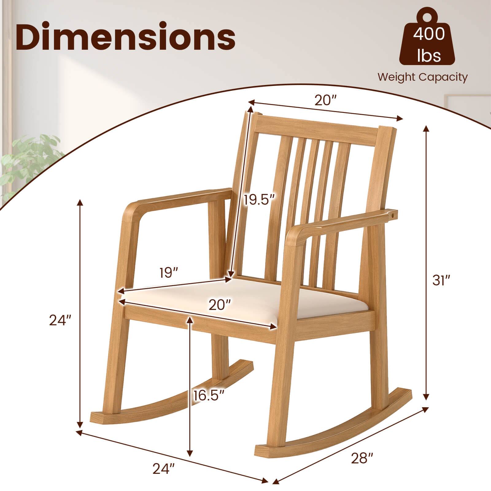 Dimensions: 20" x 19.5" x 19" x 20" x 24" x 16.5" x 24" x 31" x 28"  
Weight Capacity: 400 lbs