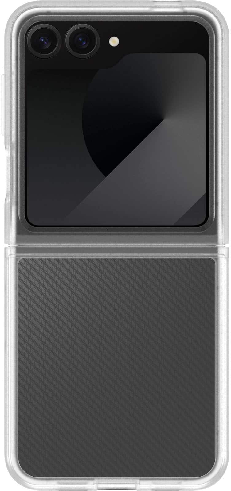 Front. OtterBox - Thin Flex Series for Samsung Galaxy Z Flip7 FE and Samsung Galaxy Z Flip6 - Clear.