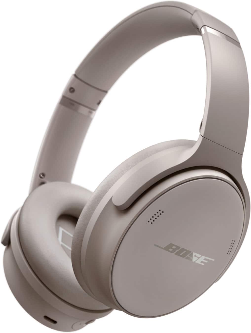 Angle. Bose - QuietComfort Wireless Noise Cancelling Over-the-Ear Bluetooth Headphones - Sandstone.