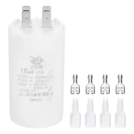 JYUB 16 µF ±5% JY
400V ~ 10000h/CI.B
450V ~ 3000h/CI.C
500V ~ 120/20% 1000h/CI.D
-25/85/21 SO
EN60252 CE