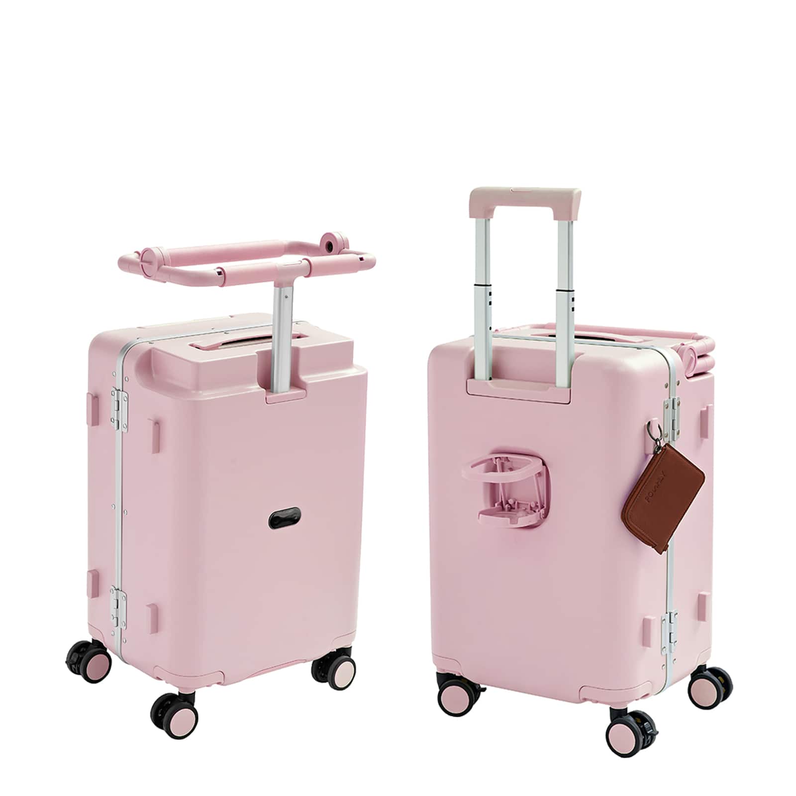 Circus Cirle - 20-inch lightweight carry-on suitcase - Pink