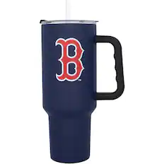 Front. Logo Brands - 40oz. Travel Tumbler with Handle - Multicolor.