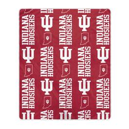 Pegasus - Indiana Hoosiers 50" x 60" Homefield Stacked Logos Ultra Soft Blanket - Multicolor