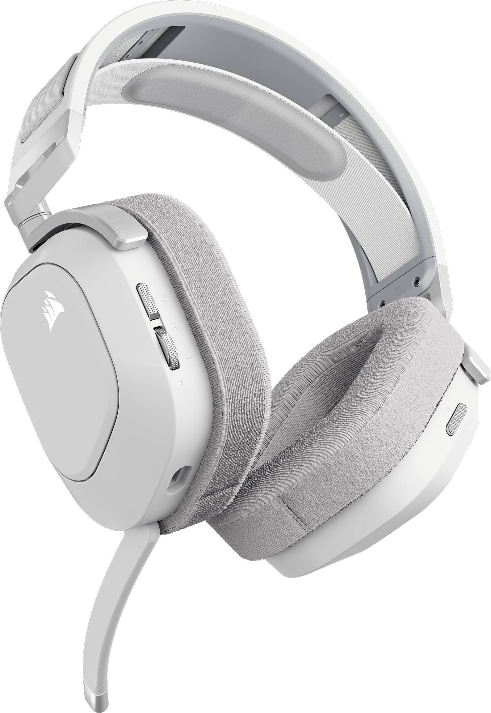 Alt View 9. CORSAIR - HS80 MAX Wireless Gaming Headset for PC, Mac, PS5, PS4, and Mobile - White.